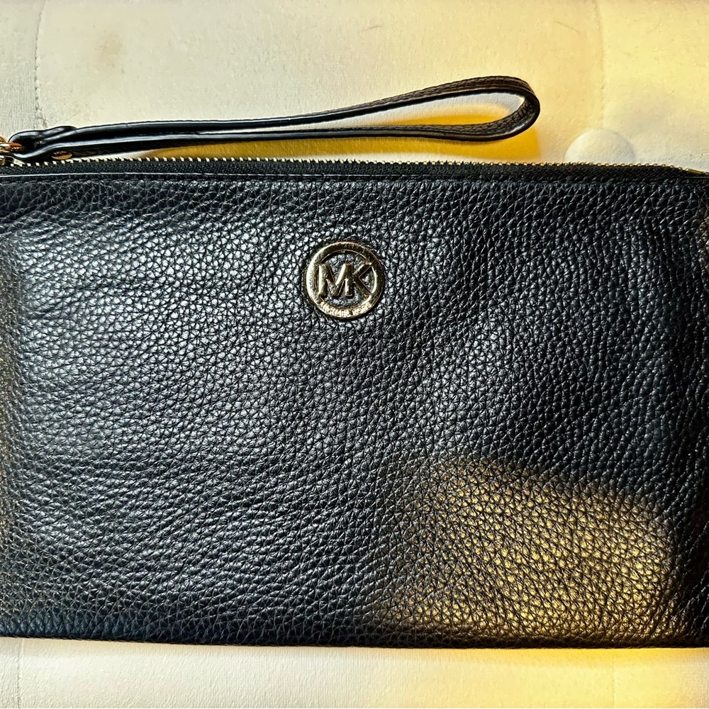 Michael Kors Black Wristlet Clutch